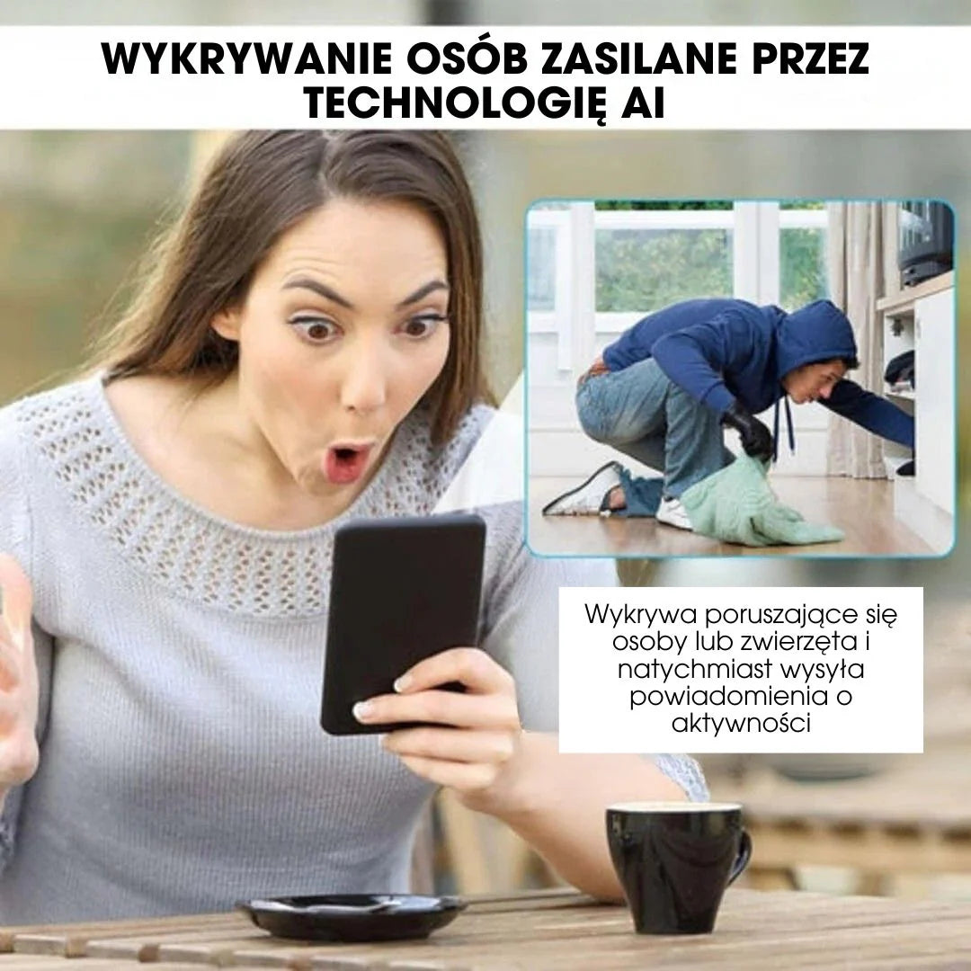 NanoGuard™ – Mini kamera bezpieczeństwa z nocnym widzeniem i powiadomieniami